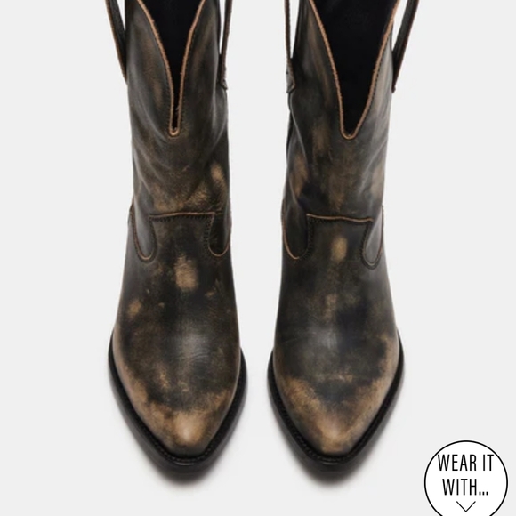 Steve Madden Rumer Distressed Brown Boot. New in box, never worn. - Picture 3 of 8